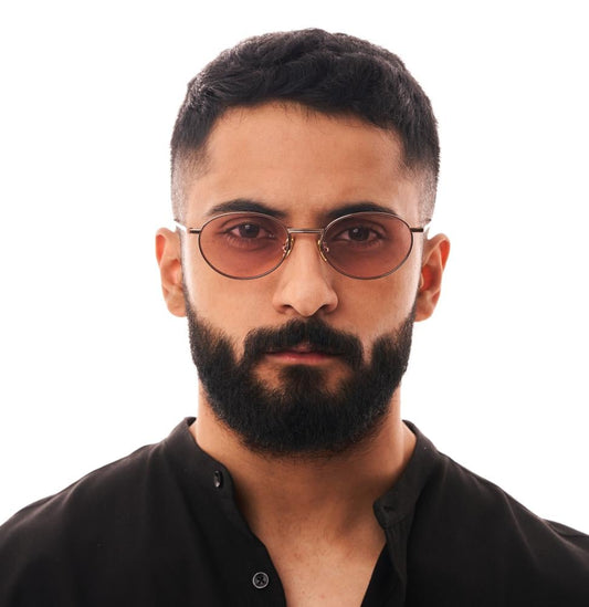 North Metal Oval Sunglasses — UV-400 Protection, Lightweight Design