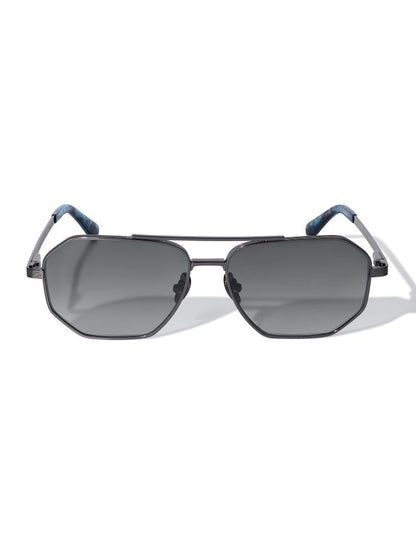Osan 8PM Sunglasses — Sleek Dark Metallic Style with Premium Clarity