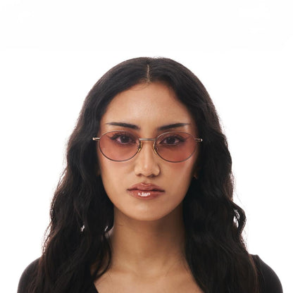 North Metal Oval Sunglasses — UV-400 Protection, Lightweight Design